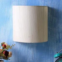 Devansh Cream-Coloured Solid Contemporary Flush Mount Wall Lamp-7