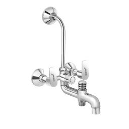 Gold Bell Prime Brass 3 In 1 Wall Mixer with 152X152 mm(6X6 Inch) Sandwich Overhead and 381 mm(15 Inch) SS Arm, 3-1-round-Prime-6s-15a-image-82