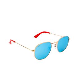 NUMI NOIR Unisex Blue Full Rim UV Protected Rectangle Sunglasses-7