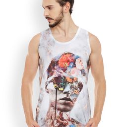 Wear Your Mind Men White Printed Round Neck T-shirt-image-11