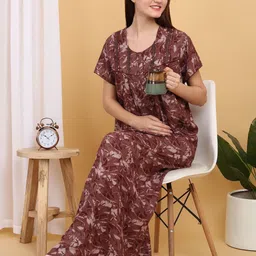 Sweet Dreams Printed Maxi Nightdress-image-21