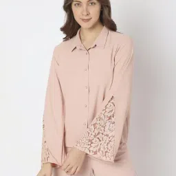 Vero Moda Pink Slim Fit Shirt-picture-30