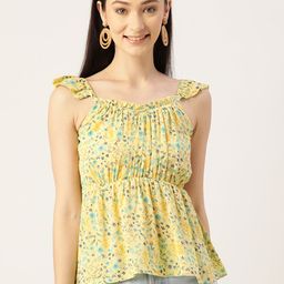 Slenor Floral Print Georgette Top-48