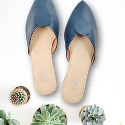 THE MADRAS TRUNK Women Beige Mules Flats-image-49
