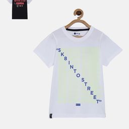 3PIN Boys White Printed Round Neck T-shirt-image-9