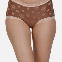 mod & shy Brown Printed Hipster Panty-image-77