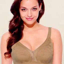 Enamor Beige Non Wired Non Padded Full Coverage Bra-45