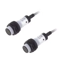 RS PRO Through Beam Photoelectric Sensor Barrel Sensor 10 m Detection Range, 2044003-32