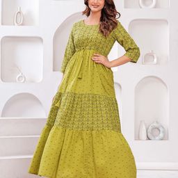 Nayo Print Fit & Flare Maxi Dress-image-25