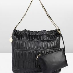 DressBerry Structured Shoulder Bag with Quilted & Pouch-11