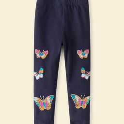 INCLUD Girls Butterfly Sequined Ankle Length Leggings-image-17