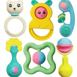 FunBlast Colourful Attractive Rattles and Teether for Baby  Pack of 6 Pcs-22