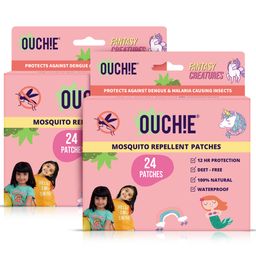Ouchie Fantasy Creatures Prints Mosquito Repellent Patches 100% Natural (Pack 2, 48 Patches)-27