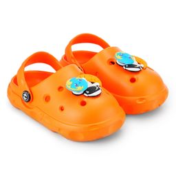 HOPPA SWEDEN Perforated Clogs With Astronaut Charms - Orange-image-38