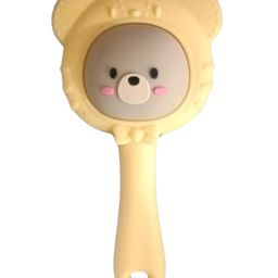 The little lookers Baby Silicone Teether Cum Rattle Safe, Soothing & Fun For Teething Infants - Yellow-27