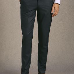 Louis Philippe Men Solid Mid-Rise Slim Fit Formal Trousers-picture-21