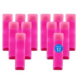Kuber Industries Pink Set of 6 Plastic Solid Water Bottle-image-76