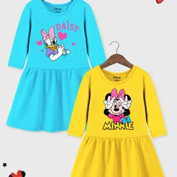 Disney By Miss and Chief Print A-Line Dress-33