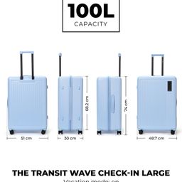 MOKOBARA The Transit Wave Check-in Large- Shy Blue image 3