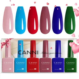 CANNI Hema Free Set Of 6 UV Soak Off Gel Nail Polish - 9ml Each - 2316-image-31
