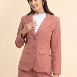 Fablestreet Dusty Pink Blazer-image-42