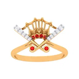 P.C. Chandra Jewellers 14k Gold Majestic Sand Blasted Finger Casual Ring for Women-image-29