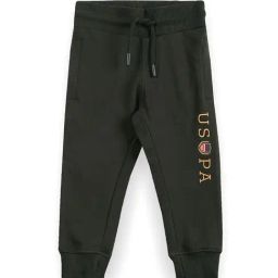 U.S. Polo Assn. Kids Dark Olive Printed Joggers-image-10
