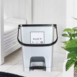 Kuber Industries Grey Pedal Dustbins - 10 L-29