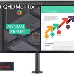 LG 32 inch Ergo QHD IPS Monitor Black with Type- C, 32QP880-image-34