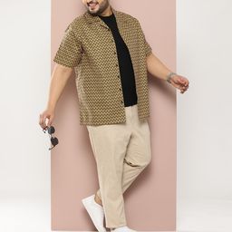 Sztori Men Plus Size Original Printed Casual Shirt-image-32