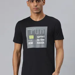 Alcis Men Printed Dry Tech Slim Fit T-shirt-image-89