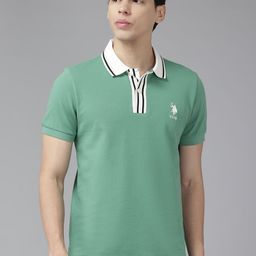 U.S. Polo Assn. Contrast Collar Slim Fit T-shirt-picture-33