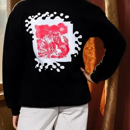Stylecast X Hersheinbox Women Printed Pure Cotton Sweatshirt-image-6
