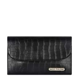 Bagsy Malone Black Textured Clutch-93