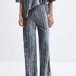MANGO Women Straight Fit Pleated Trousers-image-39