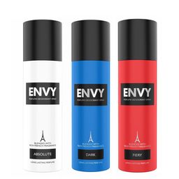 Envy Men Set of 3 Deodorants - 115g each - Dark + Absolute + Fiery-8
