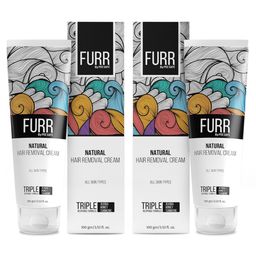 PEESAFE Furr Set of 2 Natural Hair Removal Cream for All Skin Types - 100 g Each-3