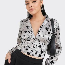 Styli Beige Printed Top-image-28