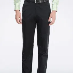Basics Steel Grey Poly Cotton Trouser-image-93