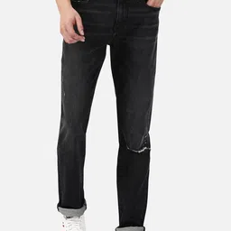 Passion Men Low Distress Light Fade Stretchable Cotton Jeans-image-62