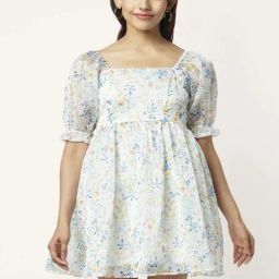 People by Pantaloons Off-White Printed A-Line Dress-image-54