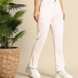 Mast & Harbour Women Straight Fit Stretchable Jeans-image-32