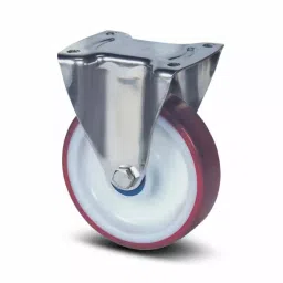 Tente Fixed Castor Wheel, 150 Kg Capacity, 100 mm Wheel, 8378 UAD 100/32 P62 ROUGE-image-54