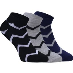 SOXVIEW Men Pack of 3 Striped Ankle Length Socks-image-63