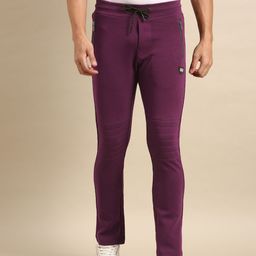 Being Human Men Mid-Rise Solid Track Pants-image-77