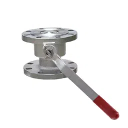 Flowtek 1.57x1.57 inch, 40x40 mm I.C. CF8M Flush Bottom Ball Valve 150# Flanged Ends-24