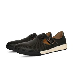 Big Boon Men Striped Lightweight Slip-On Clog Style Loafers-image-50