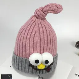 TIPY TIPY TAP Kids Self Design Woollen & Cotton Beanie Cap-image-55