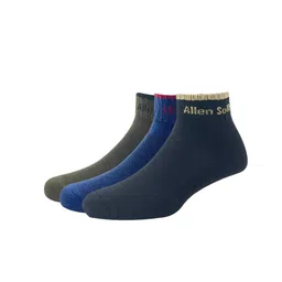 Allen Solly Men Pack Of 3 Solid Ankle-Length Socks-55