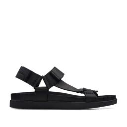 Clarks Men's Sunder Range Black Floater Sandals-image-49